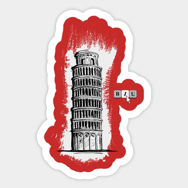 Italic Sticker by Gabartist